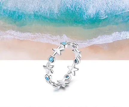 Sterling Silver Starfish Ring