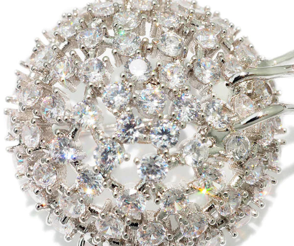 Dandelion Crystal Brooch