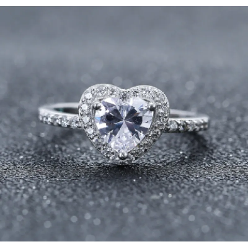 925 Sterling Silver Heart Ring