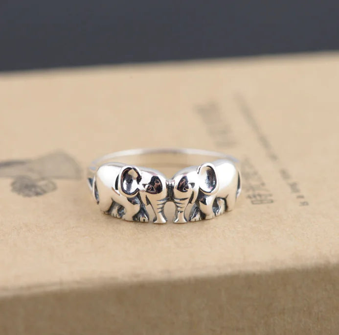 Elephant Ring in 925 Silver