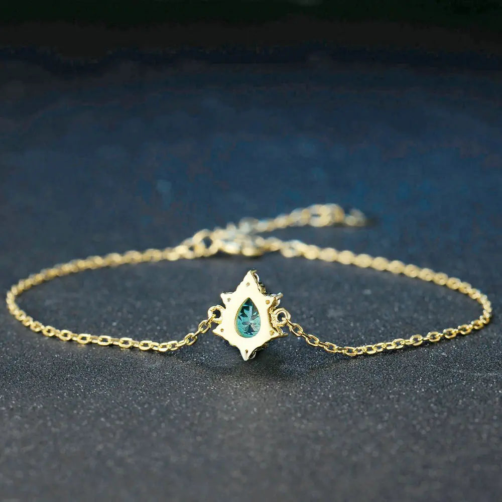 925 Silver Colorful Gemstone Bracelet with Natural Apatite