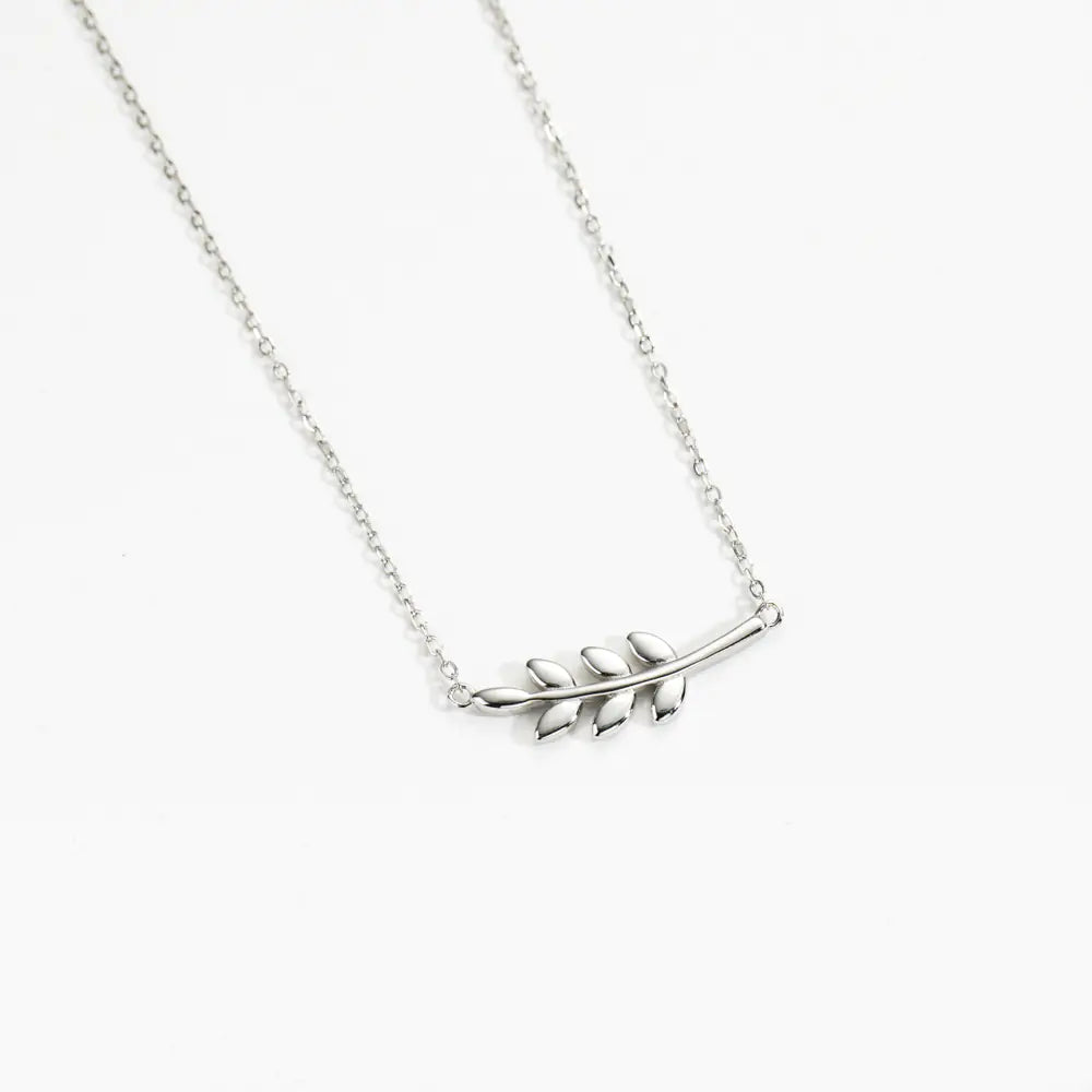 Sterling Silver Leaf Necklace