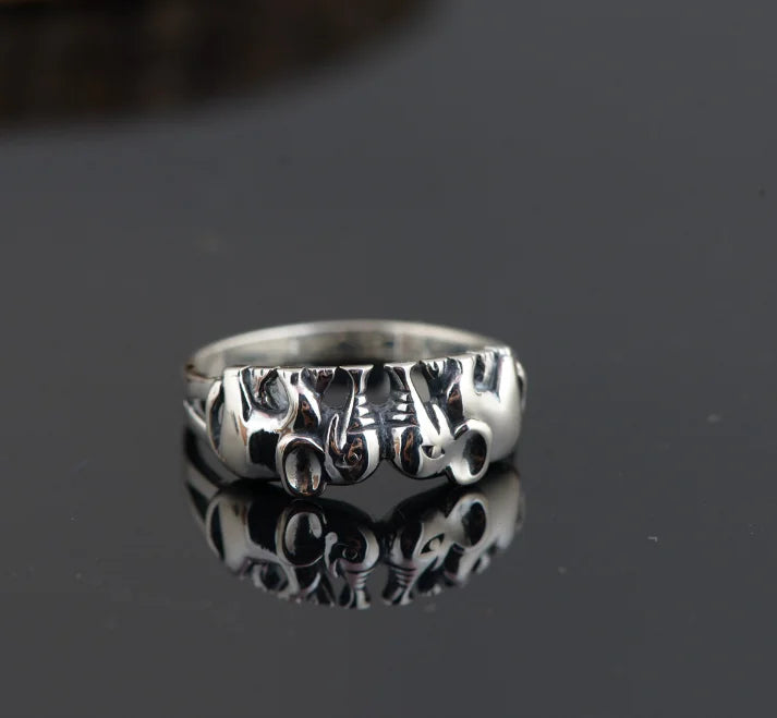 Elephant Ring in 925 Silver