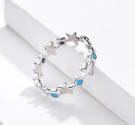 Sterling Silver Starfish Ring