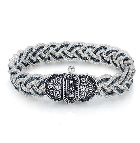Sterling Silver Vintage Woven Bracelet