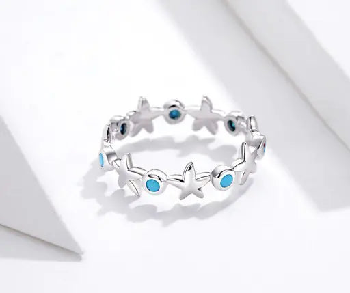 Sterling Silver Starfish Ring