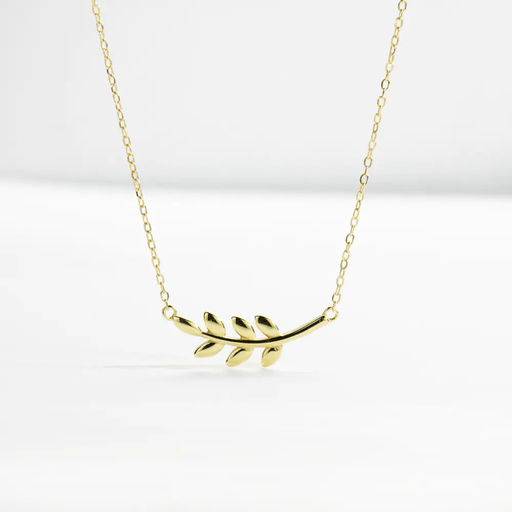 Sterling Silver Leaf Necklace