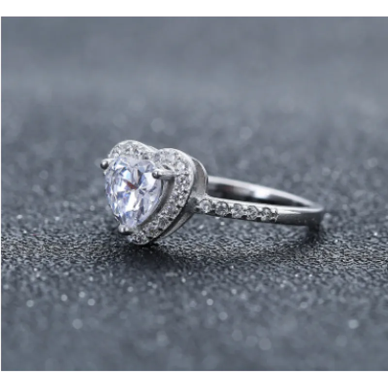 925 Sterling Silver Heart Ring