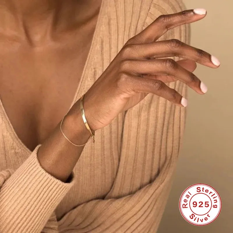 Sterling Silver Snake Bracelet