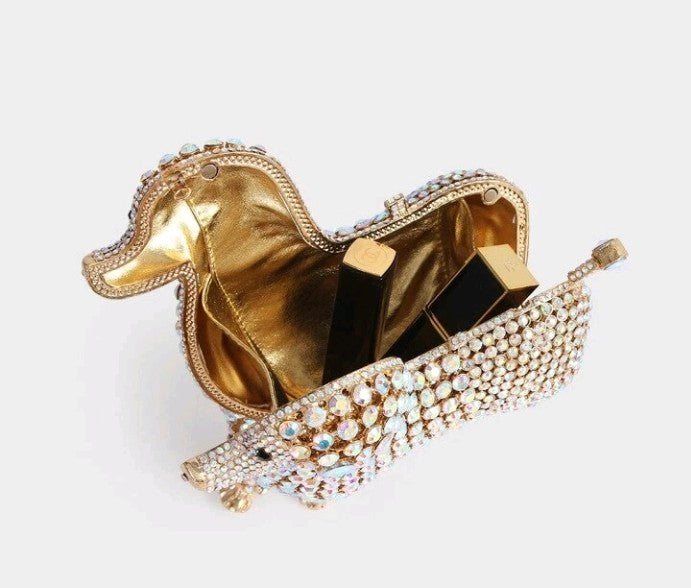 Genuine Crystal Animal-Shaped Evening Bag Set - Luxury Dinner Clutch Collection