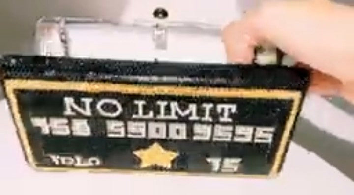 FGG Clutch Bag - European American Dinner Style Rhinestone Evening Bag | Black