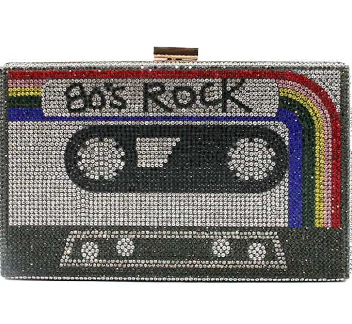 Vintage Rhinestone Crossbody Bag - European Style Retro Handbag