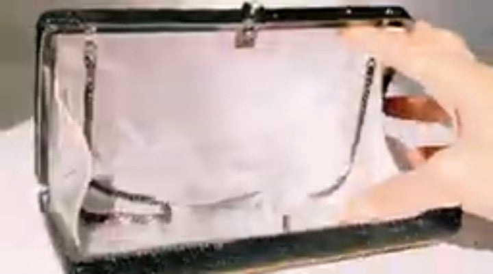 FGG Clutch Bag - European American Dinner Style Rhinestone Evening Bag | Black